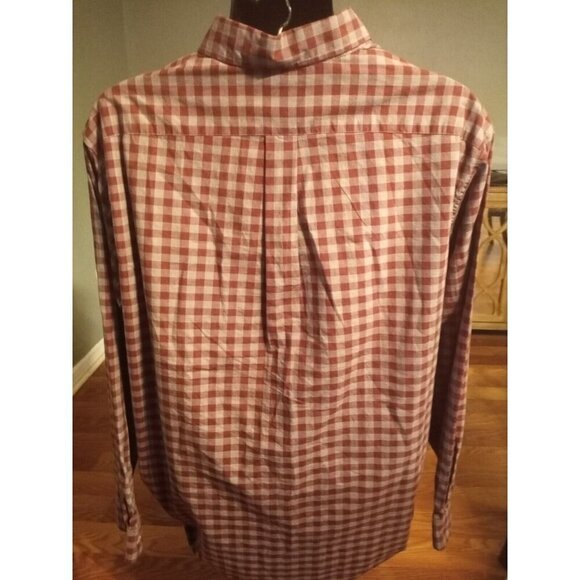 Rowm Mens Big & Tall Shirt Button Down Long Sleeve Red Gray Plaid Size 2XT NWT - Picture 8 of 13